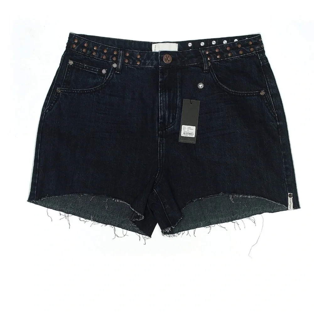 One Teaspoon Legend Mom Fit High Rise Fox Black Stud Women’s 34 - Picture 2 of 5